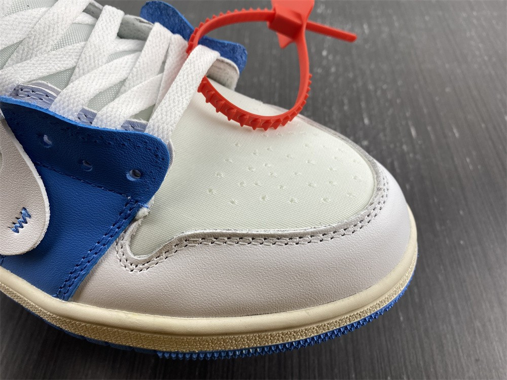 OF X AIR JORDAN 1 BLUE WHIITE AQ0818-168