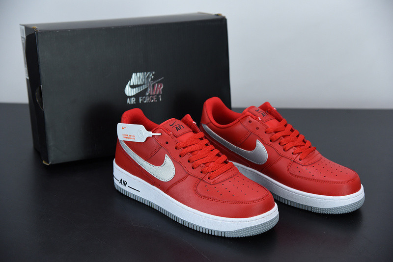 NIKE AIR FORCE 1 LOW IN RED AND GREY DD7113-600