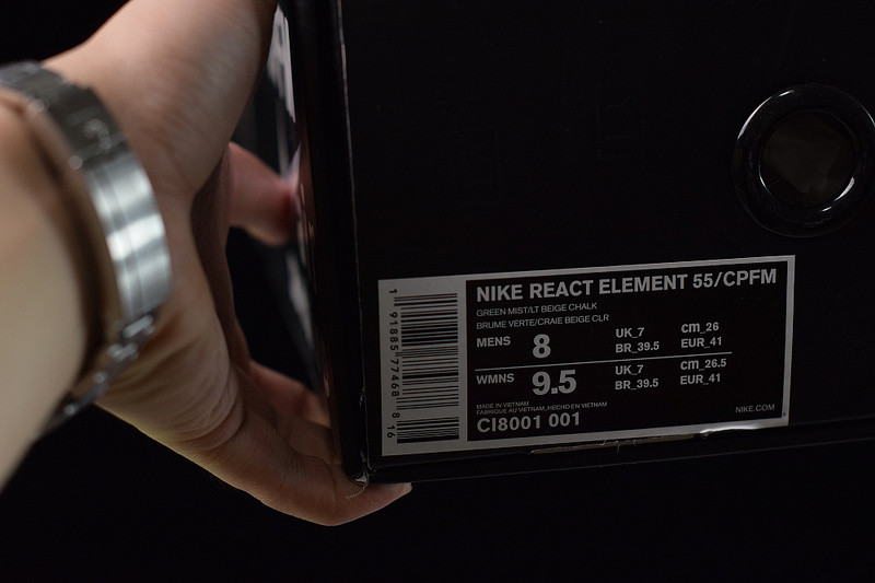 L05V4 NIKE UPCOMING REACT ELEMENT 55 CPFM "JDI CI8001-001