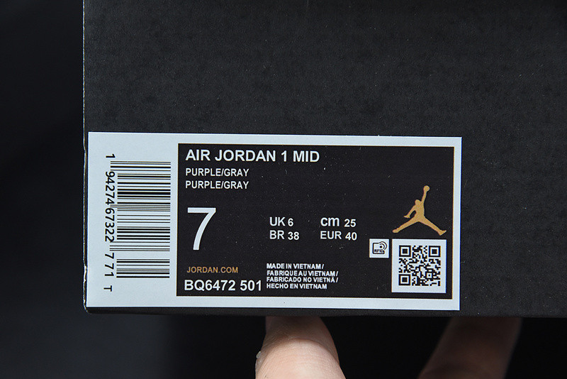 AIR JORDAN 1 MID MAGENTA 2022 BQ6472-501