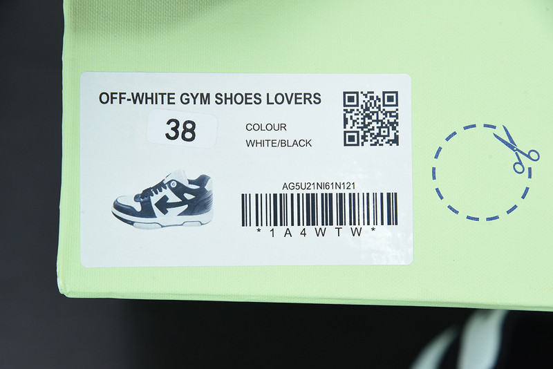 OF™ C/O VIRGIL ABLOH OUT OF OFFICE LOW-TOP LEATHER SNEAKERS ‘OOO“