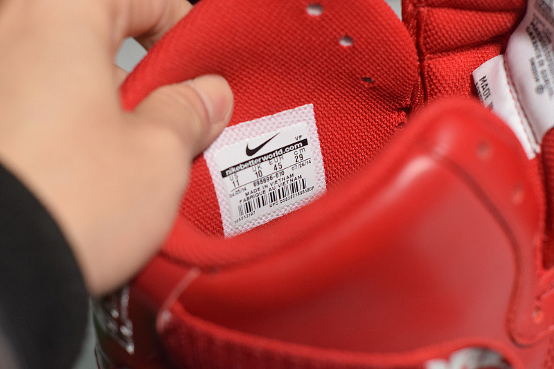 NIKE AIR FORCE 1 HIGH Supreme SP "Supreme" RED 698696-610