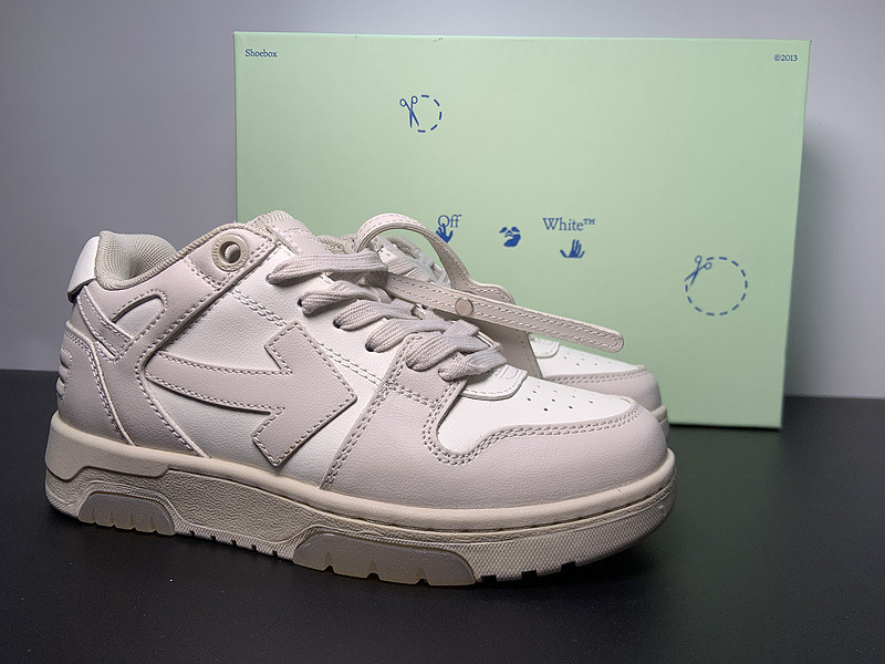 OF™ C/O VIRGIL ABLOH OUT OF OFFICE LOW-TOP LEATHER SNEAKERS ‘OOO“