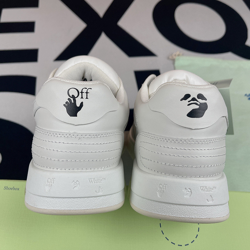 OF™ C/O VIRGIL ABLOH OUT OF OFFICE LOW-TOP LEATHER SNEAKERS ‘OOO“