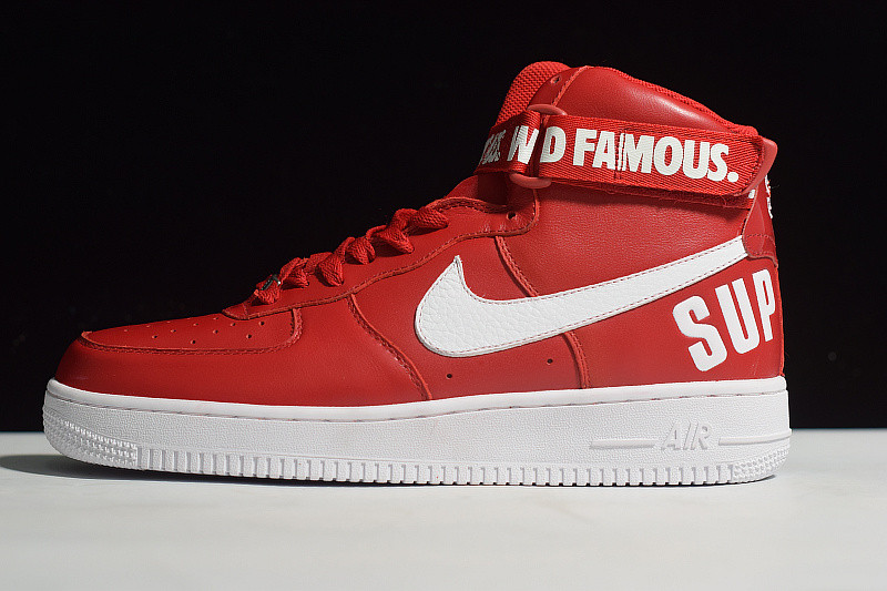 NIKE AIR FORCE 1 HIGH Supreme SP "Supreme" RED 698696-610