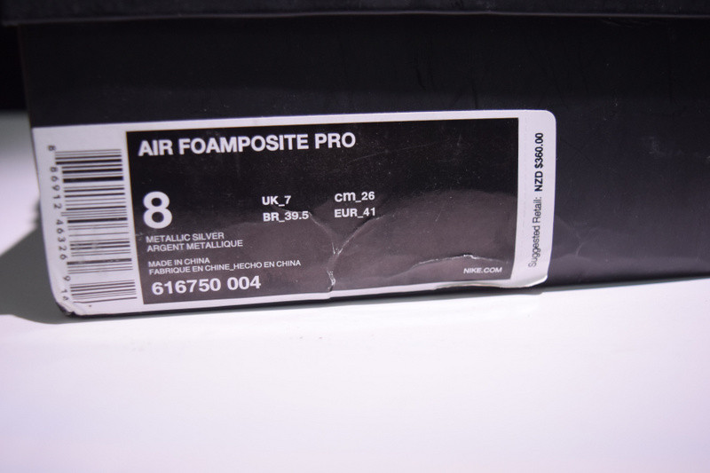 NIKE AIR FOAMPOSITE PRO "SILVER SURFER" 616750-004