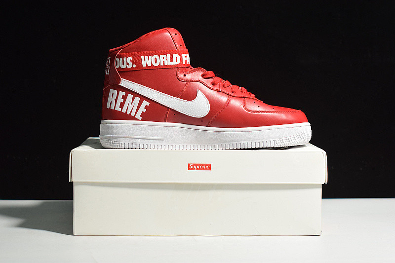 NIKE AIR FORCE 1 HIGH Supreme SP "Supreme" RED 698696-610