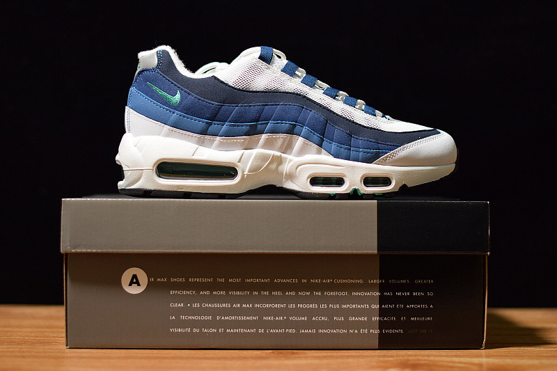 NIKE AIR MAX 95 WHITE SLATE BLUE 554970-131