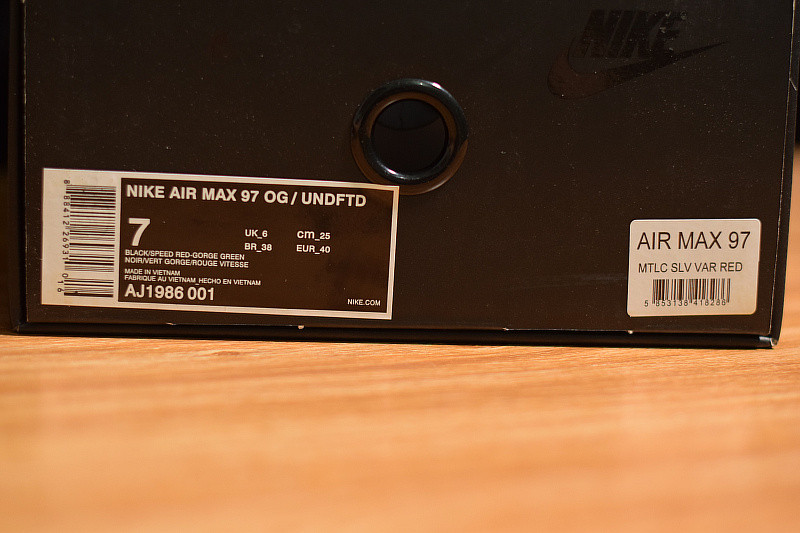 NIKE AIR MAX 97 OG/UNDFTD "UNDEFEATED" AJ1986-001