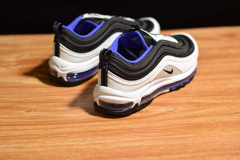 NIKE AIR MAX 97 WHITE BLACK PERSIAN VIOLET (GS) 921522-102