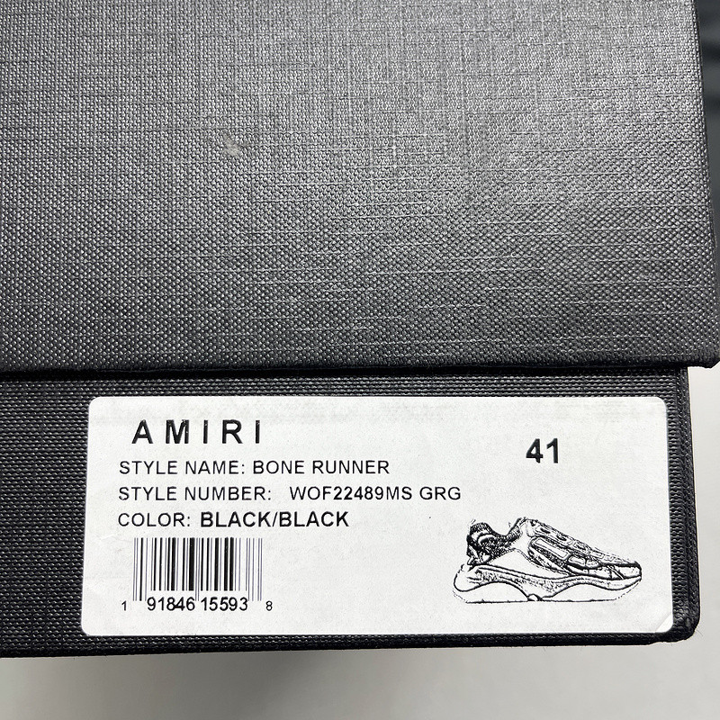 AMIRI BONE RUNNER LOW-TOP SNEAKERS