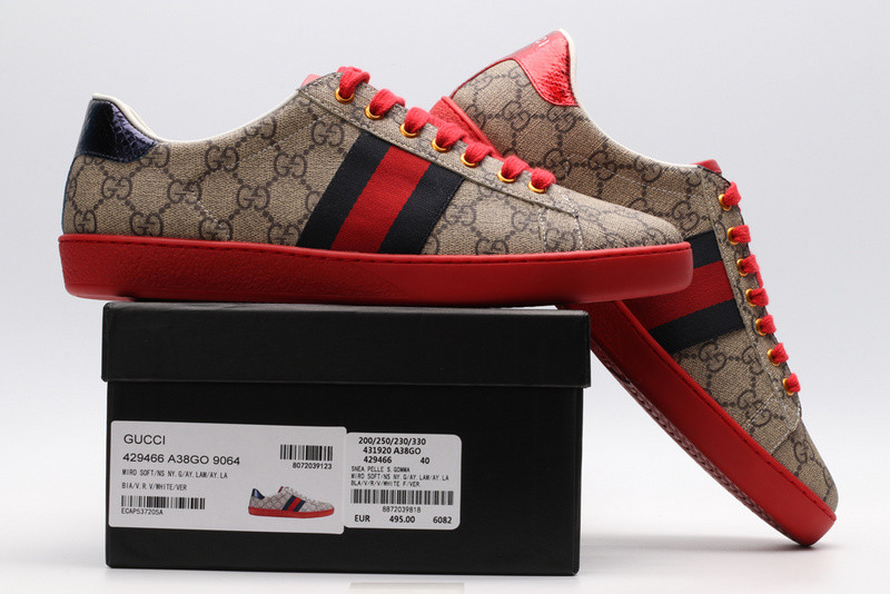 G*u*i ace embroidered low-top sneaker