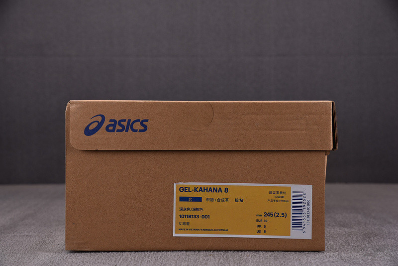 ASICS Gel‑kahana 8 Retro Wear‑Resistant Trail Black Brown 