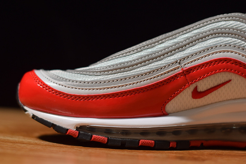 NIKE AIR MAX 97 PURE PLATINUM UNIVERSITY RED 921826-009