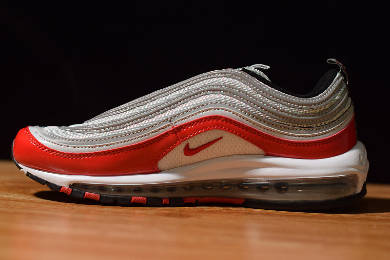 NIKE AIR MAX 97 PURE PLATINUM UNIVERSITY RED 921826-009