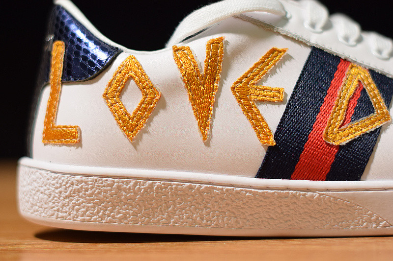 G*u*i ace embroidered low-top sneaker