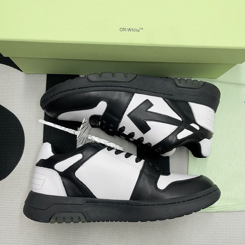 OF™ C/O VIRGIL ABLOH OUT OF OFFICE LOW-TOP LEATHER SNEAKERS ‘OOO“