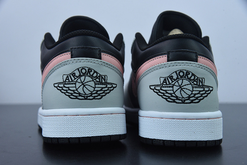 AIR JORDAN 1 LOW WHITE GREY BLACK PINK 553558-062