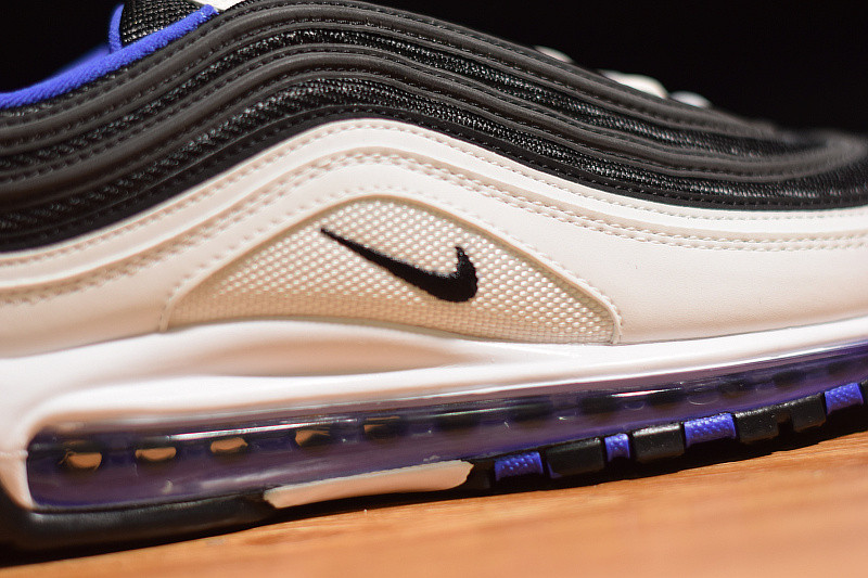 NIKE AIR MAX 97 WHITE BLACK PERSIAN VIOLET (GS) 921522-102