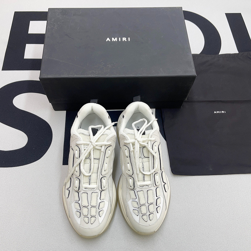 AMIRI BONE RUNNER LOW-TOP SNEAKERS